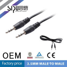 Alta qualidade SIPU quente venda pré-moldados 3,5 milímetros jack cabo de vídeo áudio AUX M/M